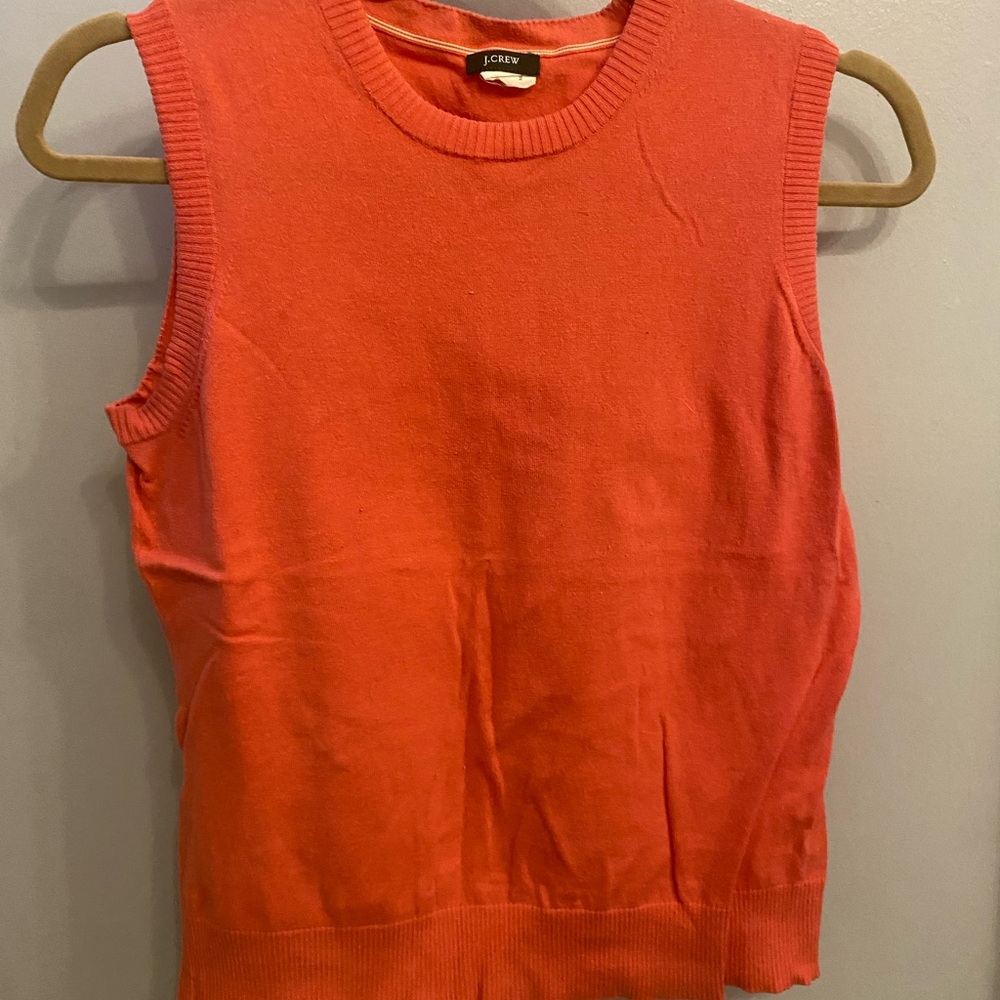 J. Crew Salmon sweater vest
